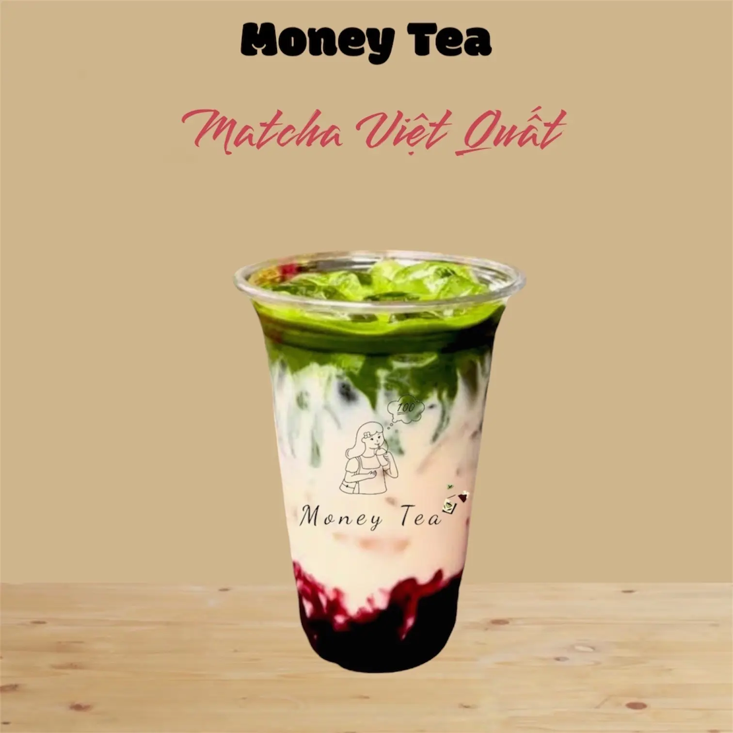 Hình ảnh Matcha Sữa Dừa Latte - Ly 700ml