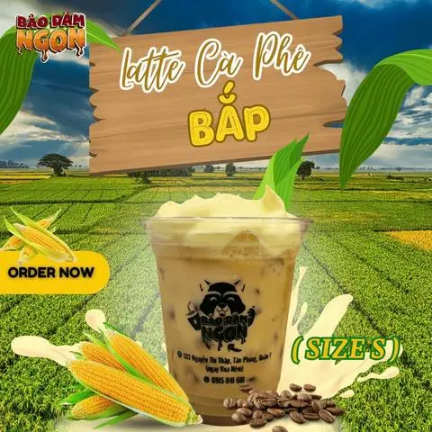 Hình ảnh Latte Cà Phê Bắp size 330ml