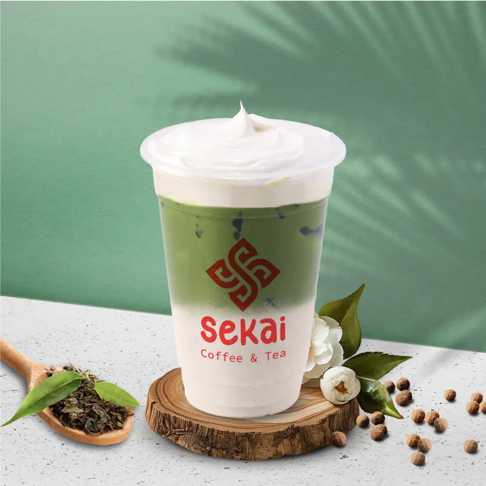 Hình ảnh Matcha Latte Kem Phô Mai