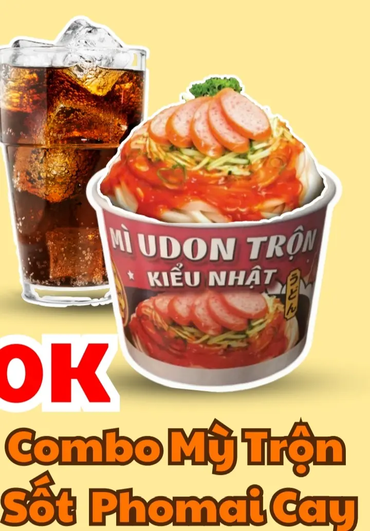 Hình ảnh Combo mì trộn sốt phô mai cay 