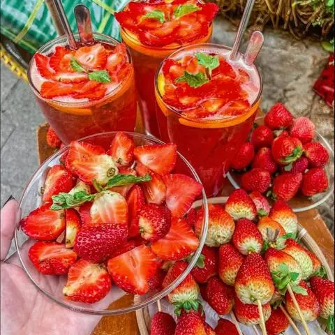 Hình ảnh Trà Dâu Tươi