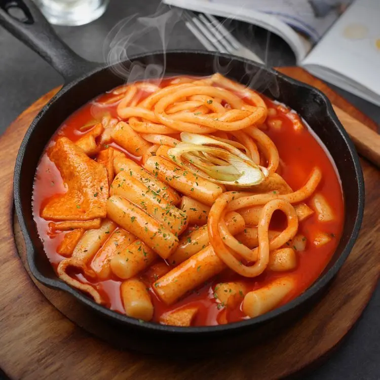 Hình ảnh Bánh Gạo Cay + Mì Udon 
