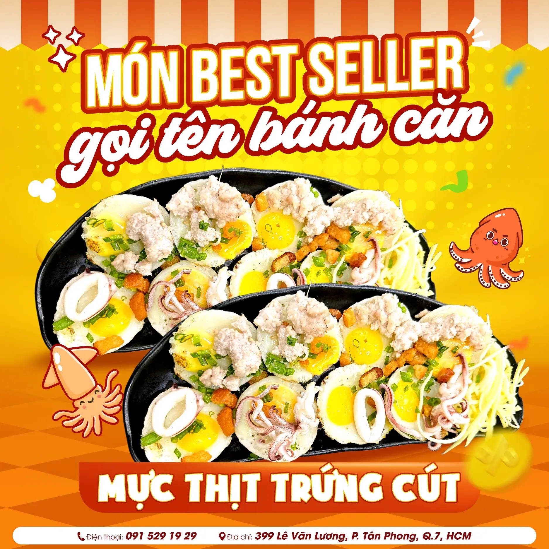 Hình ảnh Bánh căn mực thịt trứng cút