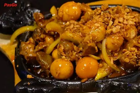 Hình ảnh Trứng gà non cháy tỏi