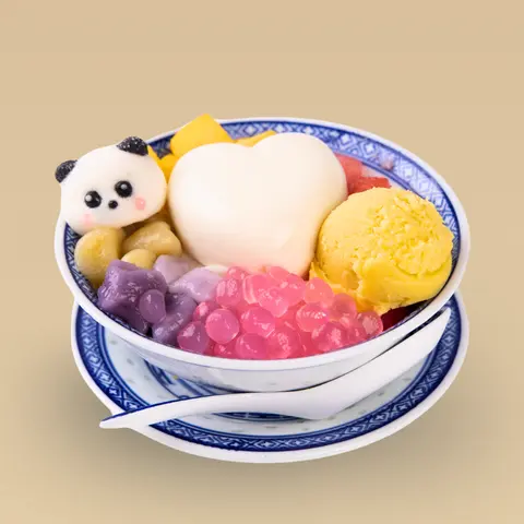 Hình ảnh Pudding Hạnh nhân Khoai Lang