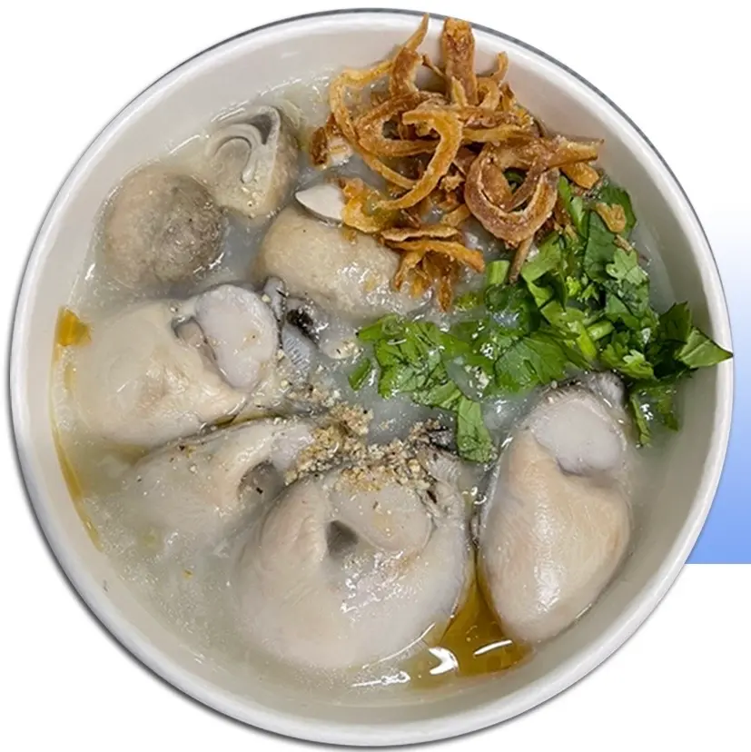 Hình ảnh Cháo Hàu + Bánh Đa