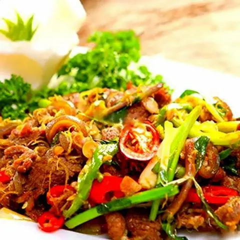 Hình ảnh Dê Xào Sa Tế (200gr) - LET'S TRY ?