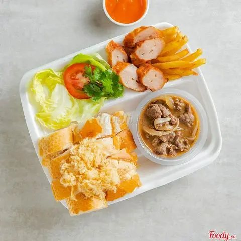 Hình ảnh Bò né nem nướng sả
