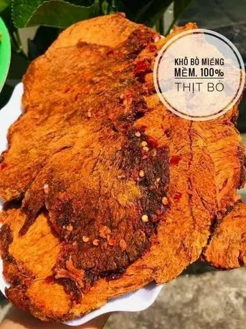 Hình ảnh Khô bò miếng mềm ngon Dtfood 250g