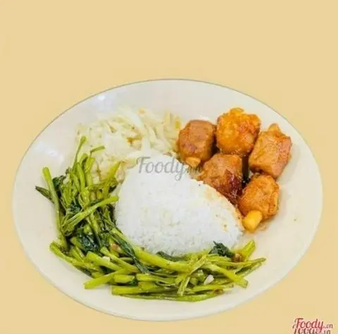 Hình ảnh Cơm sườn dừa chay