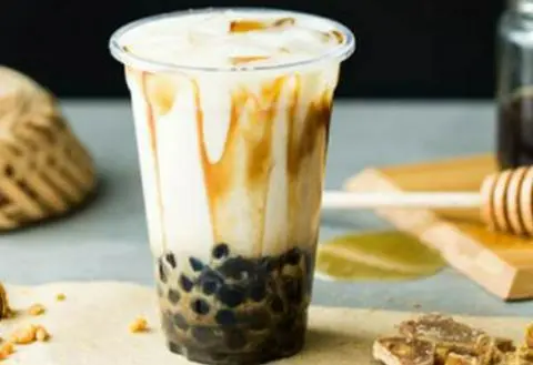 Hình ảnh sữa tươi  chân châu đường đen 