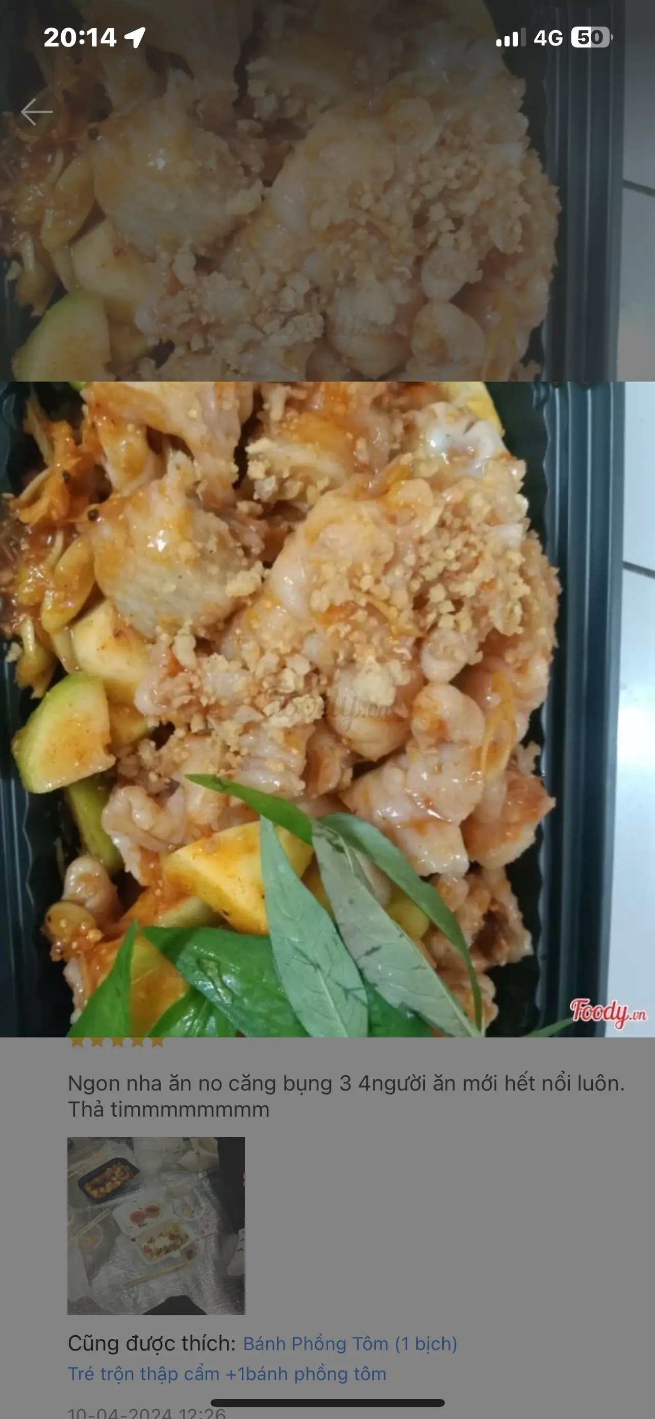Hình ảnh Chân gà rút xương trộn cóc xoài 