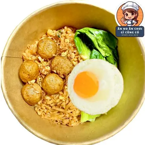 Hình ảnh Mì Trộn Bò Viên (5v) + Ốp La