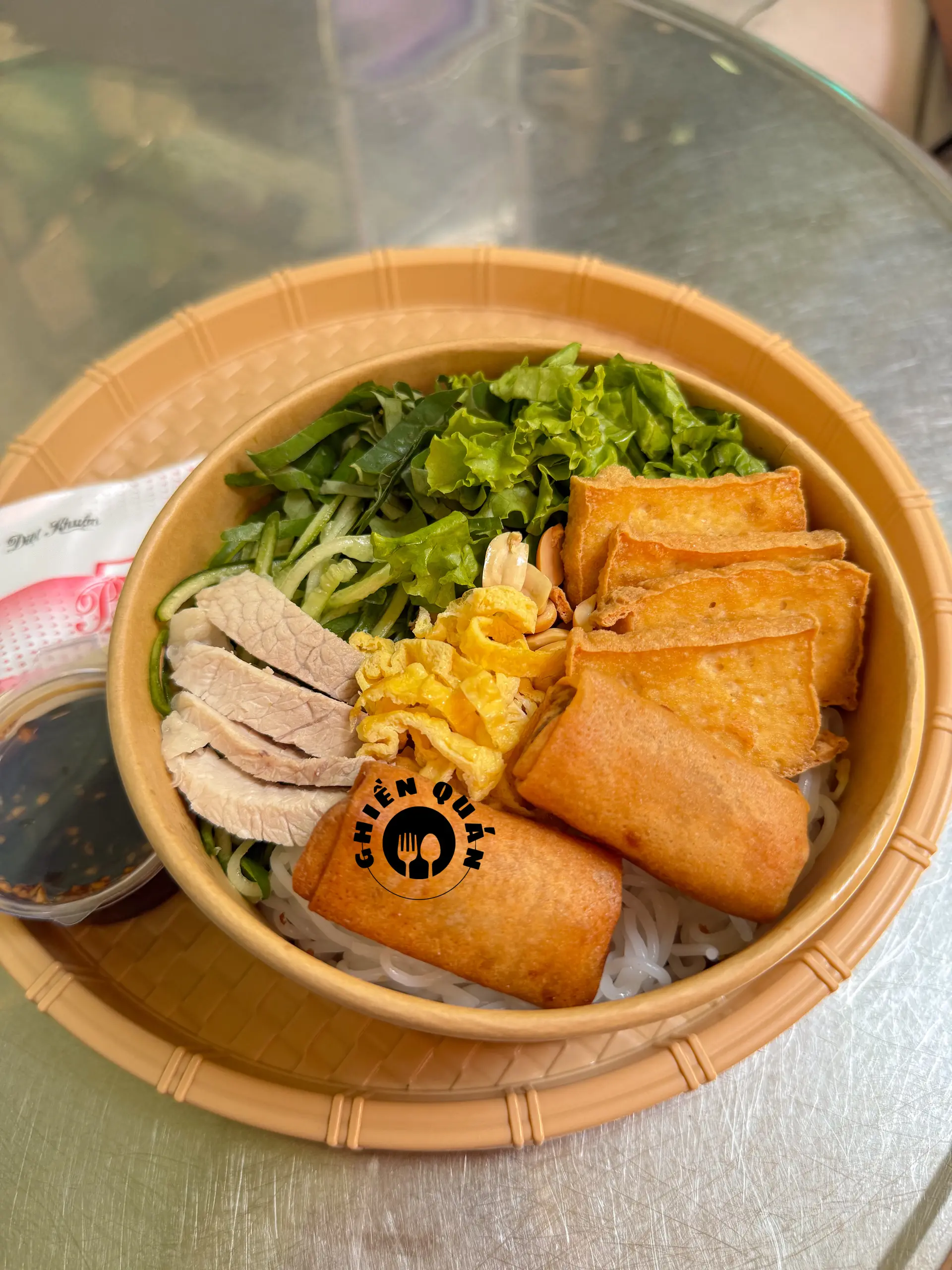 Hình ảnh Bún nước tương chả giò