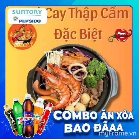 Hình ảnh Combo Mì Cay Thập Cẩm Đặc biệt + nước ngọt SPVB