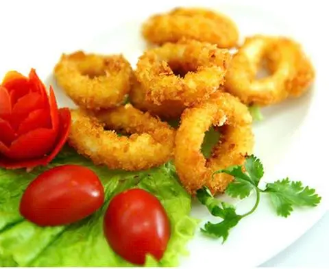 Hình ảnh Mực ống chiên xù