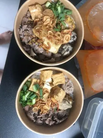 Hình ảnh mì tim cật trộn
