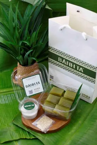Hình ảnh Bánh da lợn đậu xanh lá dứa (size L)