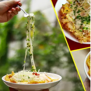Hình ảnh Bột chiên 2 trứng phủ phô mai kéo sợi