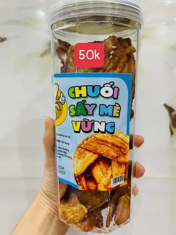 Hình ảnh CHUỐI SẤY MÈ VỪNG (270gram)