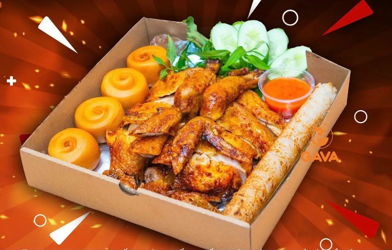 Hình ảnh Combo Đặt biệt Gà Nướng + 5 Bánh Bao + 1 Cơm Lam 
