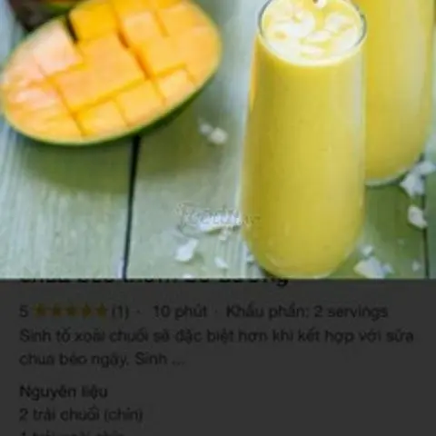 Hình ảnh Sinh tố xoài thơm