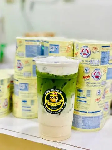 Hình ảnh Matcha Sữa Gấu Kem Cheese