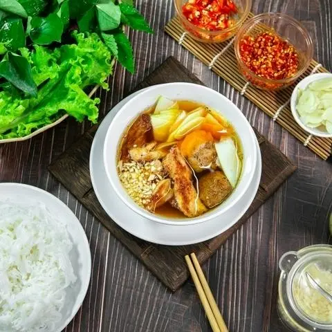 Hình ảnh 1 Bún Chả Hà Nội + 1 phần Thịt Thêm