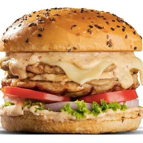 Hình ảnh Burger Gà Nướng Phô Mai