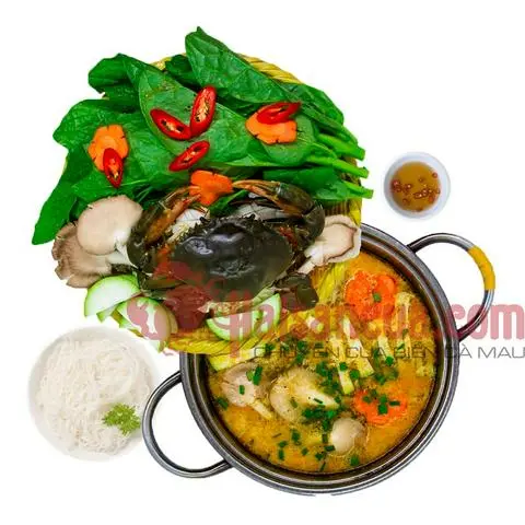 Hình ảnh Lẩu cua nấu bầu