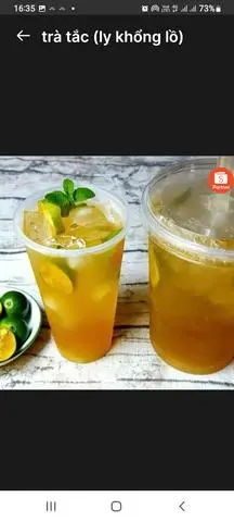 Hình ảnh Trà tắc - ly khổng lồ