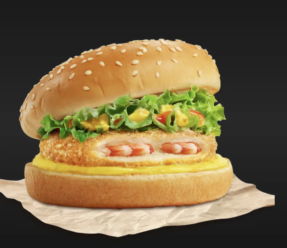 Hình ảnh Hamburger tôm