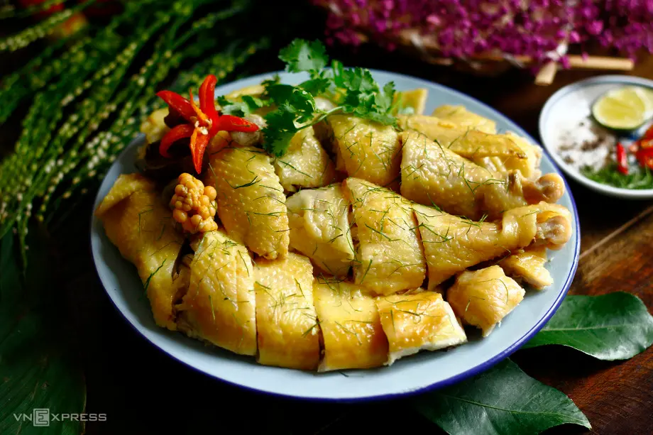 Hình ảnh Gà chặt lá chanh 1/2 con - kèm cháo - gỏi rau