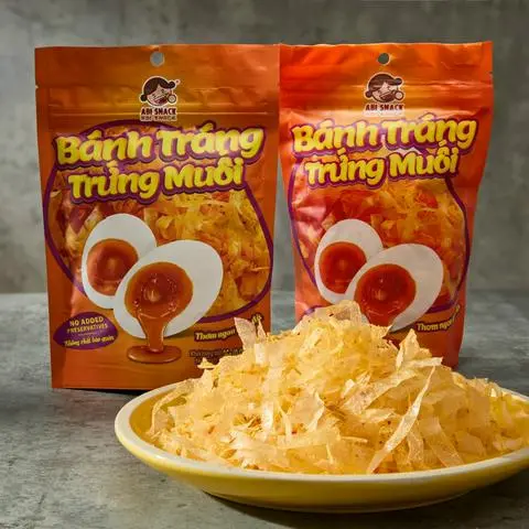 Hình ảnh Bánh tráng trứng muối _ abi snack