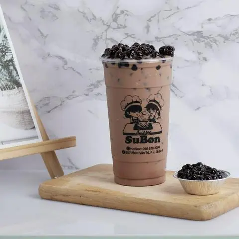 Hình ảnh Trà sữa socola + trân châu đen 