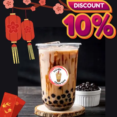 Hình ảnh Sữa tươi trân châu đường đen 600ml