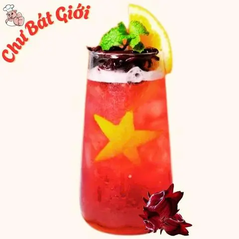 Hình ảnh Trà hoa hồng hibiscus thạch trái cây