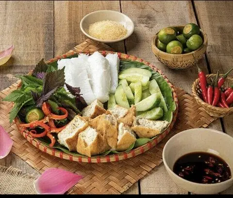 Hình ảnh bún đậu thanh tịnh