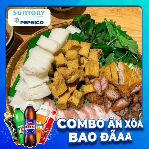 Hình ảnh COMBO BÚN ĐẬU THẬP CẨM + NƯỚC NGỌT SPVB