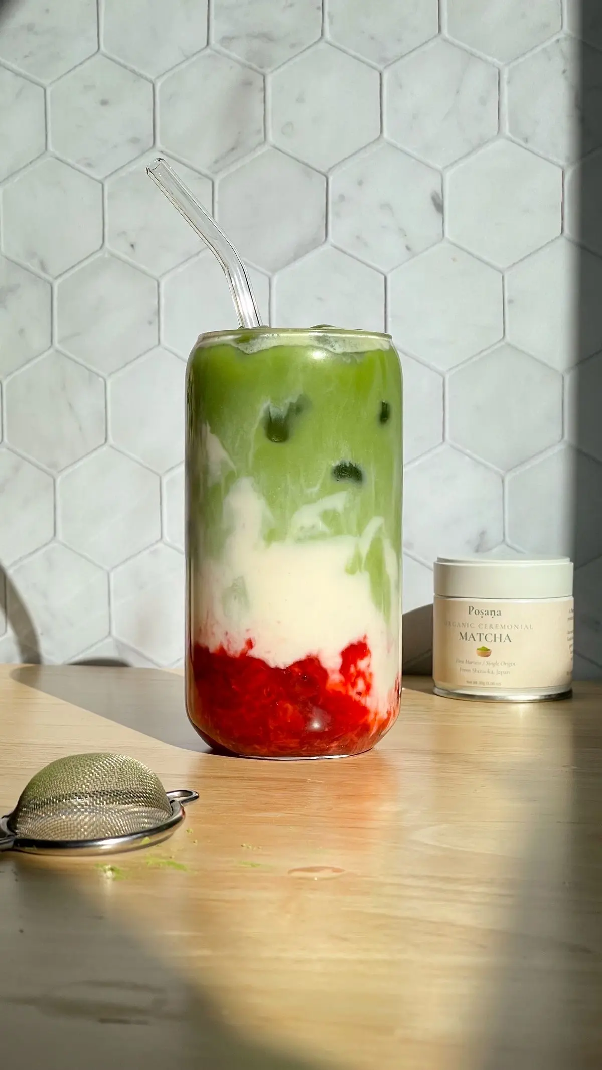 Hình ảnh Matcha Latte Dâu