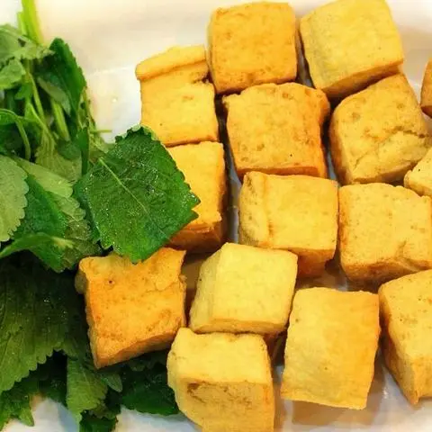 Hình ảnh Đậu hủ chiên giòn mỡ hành