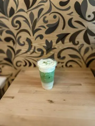Hình ảnh Matcha latte kem muối