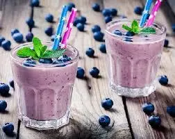Hình ảnh Sinh Tố Dâu Mix Việt Quất