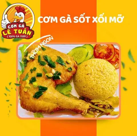 Hình ảnh ⭐️Cơm Đùi Gà (Xối Mỡ) Siêu To Khổng Lồ (100% Gà Tươi)