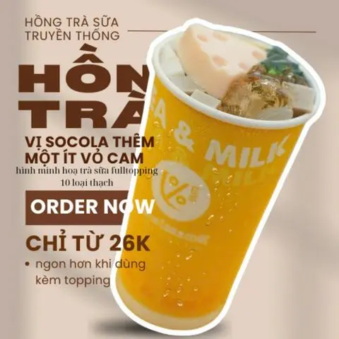 Hình ảnh Hồng trà sữa truyền thống