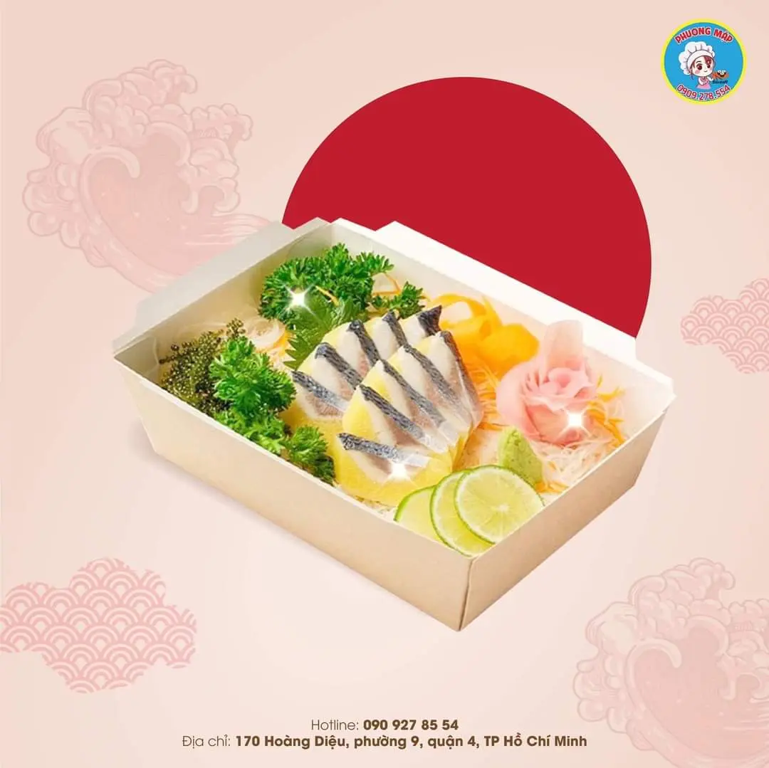 Hình ảnh Sashimi cá trích ép trứng vàng