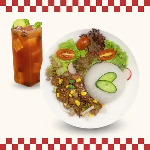 Hình ảnh Cơm Bò Xào Xốt Bulgogi + 01 Nước Miễn Phí