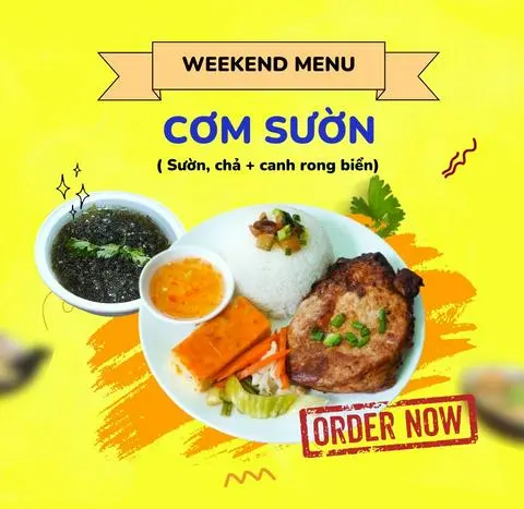 Hình ảnh COMBO SƯỜN + CHẢ + CANH RONG BIỂN