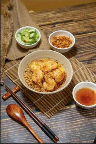 Hình ảnh Xôi Tôm Sốt Thơm , Chà Bông 