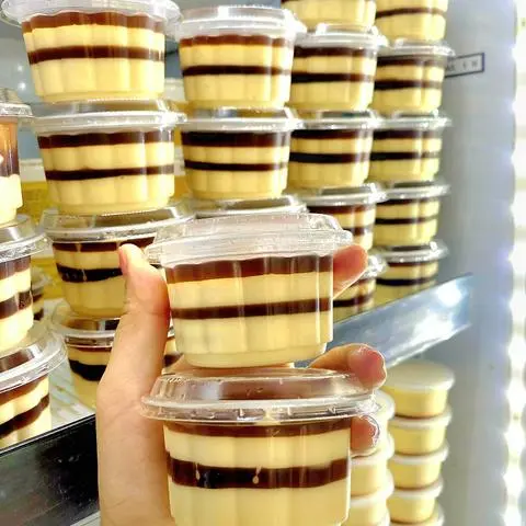 Hình ảnh 1 rau câu flan cheese siêu béo thơm ngon 120ml